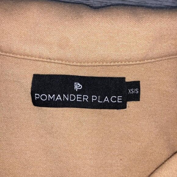 Pomander Place Tuckernuck Sz XS/S Easy Polo Sweatshirt Long Sleeve Oversized Top - Picture 3 of 12